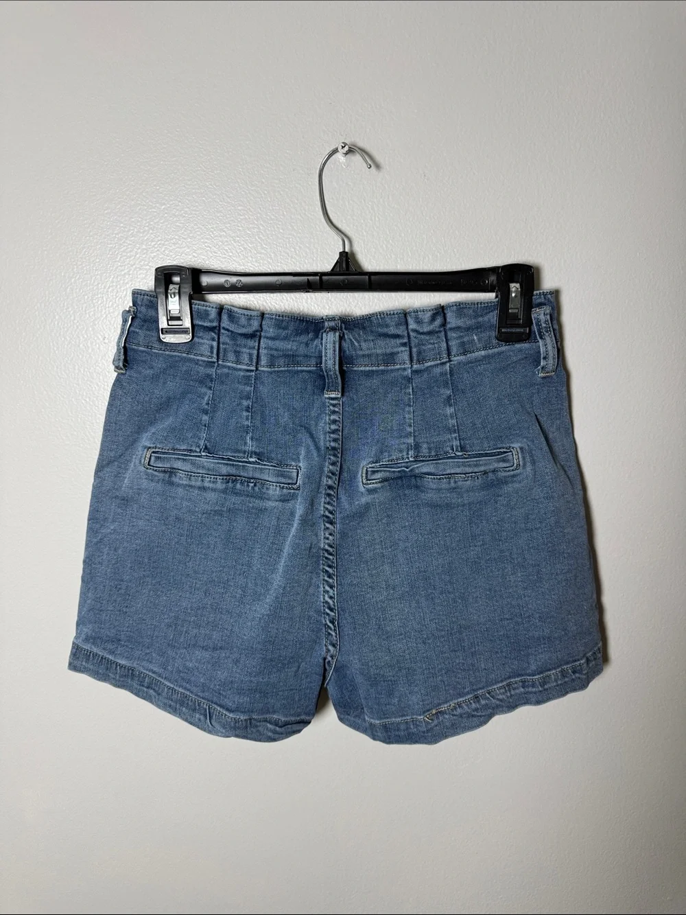 I & M Black Label High-Waist Denim Shorts in Blue Size Medium